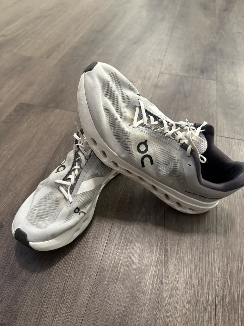 On Running Men’s Cloudswift Running Shoes - White and Black Accents